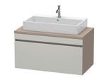 Duravit DuraStyle Waschtisch-Unterschrank DS531400743 100 x 54,8 cm, betongrau/basalt matt, für Konsole, 1 Auszug