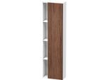 Duravit DuraStyle Hochschrank DS1248R2118 50x24x180cm, Tür rechts, nussbaum dunkel/weiß matt