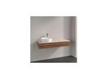 Villeroy und Boch Antao Waschtisch-Unterschrank K11053HM 120x19x50cm, Hahnloch, Waschbeckenplattenfarbe botticino, warm walnut