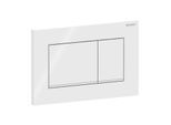 Geberit Sigma 20 Square Betätigungsplatte 115883111 Platte/Taste weiß, Streifen weiß matt, für 2-Mengen-Spülung, Kunststoff