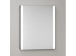 KEUCO Somaris Spiegelschrank mit Beleuchtung 14511371101 60x71x11,5cm, Wandeinbau, 1 Tür, Spiegelheizung, Anschlag rechts, schwarz matt