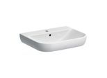 Geberit Smyle Waschtisch 500228018 weiss KeraTect, 60x48cm, mit Hahnloch und Überlauf