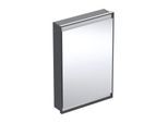Geberit One Unterputz Spiegelschrank 505800007 60x90x15cm, mit ComfortLight, 1 Tür, Anschlag links, schwarz matt/Aluminium pulverbeschichtet