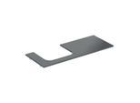Geberit One Waschtisch-Platte 505135002 120x2x47cm, Ausschnitt links, Steinzeug, Marmoroptik schwarz/matt