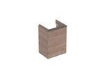 Geberit Smyle Square Handwaschbecken-Unterschrank 500351JR1 44,2x61,7x35,6cm, 1 Tür links, Holzstruktur Nussbaum hickory