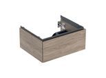 Geberit One Waschtisch-Unterschrank 505071006 59,2 x 50,4 x 47 cm, Nussbaum hickory/Melamin Holzstruktur, 1 Schubladen