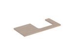 Geberit One Waschtisch-Platte 505324005 105 x 3 x 47 cm, Eiche/Melamin Holzstruktur, Ausschnitt rechts