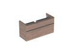 Geberit Smyle Square Waschtisch-Unterschrank 500355JR1 118,4x61,7x47cm, Holzstruktur Nussbaum hickory, 2 Schubladen