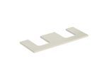 Geberit One Waschtisch-Platte 505335004 120 x 3 x 47 cm, sand-grau/lackiert hochglänzend, Ausschnitt zweifach