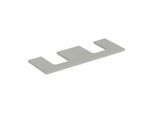 Geberit One Waschtisch-Platte 505276007 135 x 3 x 47 cm, greige/lackiert matt, Ausschnitt zweifach