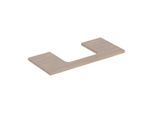 Geberit One Waschtisch-Platte 505284005 105 x 3 x 47 cm, Eiche/Melamin Holzstruktur, Ausschnitt mittig