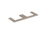 Geberit One Waschtisch-Platte 505286006 135 x 3 x 47 cm, Nussbaum hickory/Melamin Holzstruktur, Ausschnitt zweifach