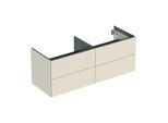 Geberit One Waschtisch-Unterschrank 505266004 133,2x50,4x47cm, 4 Schubladen, sand-grau/lackiert hochglänzend