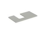 Geberit One Waschtisch-Platte 505293007 90 x 3 x 47 cm, greige/lackiert matt, Ausschnitt links