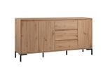 Mid.you , Eiche Artisan , Holzwerkstoff , 2 Fächer , 3 Schublade(n) Schubladen , 170x87x40 cm , Kleinmöbel, Kommoden, Sideboards