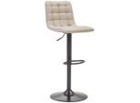 Livetastic , Schwarz, Cappuccino , Metall, Textil , Füllung: Schaumstoff , 42x109.5x52 cm , Sitzfläche 360° drehbar ,