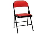 Mid.you , Rot, Schwarz , Metall, Textil , 44x80x49 cm , klappbar ,