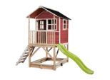 Exit Toys , Rot , Holz , Zeder , 190x253x329 cm , TÜV-geprüft, Fsc, EN 71 , Spielwaren, Outdoorspielzeug, Spieltürme