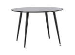 Livetastic , Schwarz , Metall, Holzwerkstoff , furniert , rund , 115x75x115 cm ,