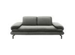 Looks by W.Joop , Grau , Textil , Uni , 204 (264)x83 (110)x98 cm , Made in EU, FSC MIX , Wohnzimmer, Sofas & Couches, Sofas, 2er Sofas