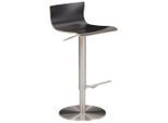 Mid.you , Anthrazit , Holz, Metall , Buche , furniert, Schichtholz , 39.5x72-98.5x43 cm , Sitzfläche 360° drehbar, abwischbar ,