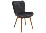 Mid.you , Anthrazit, Eichefarben , Holz, Textil , Eiche , massiv , Füllung: Schaumstoff , 58x88x67 cm , Typenauswahl ,