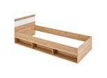 Möbelix , Weiß, Eiche Artisan , Holzwerkstoff , 3 Fächer , 90x200 cm , Schlafzimmer, Betten