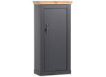 Mid.you , Anthrazit, Eiche Wotan , Holzwerkstoff , 2 Fächer , 72x146x38 cm , stehend ,