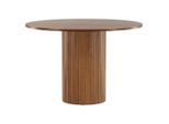 Livetastic , Walnussfarben , Holzwerkstoff , furniert , rund , 110x75x110 cm ,