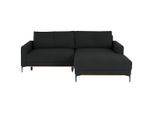 Ondega , Anthrazit , Textil , Füllung: Schaumstoff , L-Form , 238x162 cm , Stoffauswahl ,