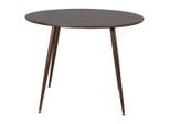 Livetastic , Braun , Metall, Holzwerkstoff , furniert , rund , 100x75x100 cm , Esszimmer, Esszimmertische, Esstische, Holztische, Esstische Holz