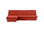 Looks by W.Joop , Orange , Textil , Uni , Ottomane links, L-Form , 274x168 cm , Made in EU, FSC MIX , Stoffauswahl, Rücken echt ,
