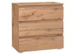 Mid.you , Eichefarben , Holzwerkstoff , 3 Schublade(n) Schubladen , 80x80x45 cm ,