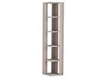 Livetastic , Beige , Holzwerkstoff , 5 Fächer , 34x161x34 cm , stehend ,