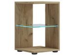 Mid.you , Honigeiche , Holzwerkstoff , quadratisch , 45x30x30 cm , offenes Fach, einfacher Aufbau ,