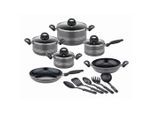 GSW , Grau , Metall , 16 cm , 1.5 l , ISO 9001 , backofengeeignet, kratzfest, rostfrei, Griffe werden nicht heiß, geschmacksneutral, optimale Wärmeverteilung, leichte Reinigung, schadstofffrei gemäß EU-Standards,mit Dampfablass, backofengeeignet , Kochen & Essen, Töpfe, Kochtopfsets