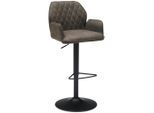 Mid.you , Grau, Schwarz , Metall, Textil , 51x90-111x52 cm ,
