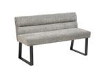 Mid.you , Grau , Metall, Textil , 140x83x61 cm , Esszimmer, Bänke, Polsterbänke