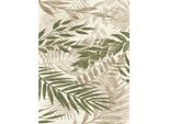 James Wood , Creme, Beige , Textil , Blätter , rechteckig , 160x230 cm , Bsci, Oeko-Tex® Standard 100 , in verschiedenen Größen erhältlich , Teppiche & Böden, Teppiche, Webteppiche