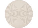 Möbelix , Beige , Textil , Uni , rund , ISO 9001, Bsci, Oeko-Tex® Standard 100 , für Fußbodenheizung geeignet, in verschiedenen Größen erhältlich, pflegeleicht, leicht zusammenrollbar , Teppiche & Böden, Teppiche, Webteppiche