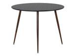 Livetastic , Schwarz , Metall, Holzwerkstoff , furniert , rund , 100x75x100 cm ,