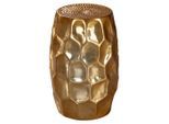 Mid.you , Goldfarben , Metall , rund , 30x47x30 cm ,