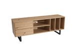 Livetastic , Eichefarben , Holzwerkstoff , 2 Schublade(n) Schubladen , 150x55x40 cm , stehend , Wohnzimmer, TV-Möbel, TV- & Lowboards