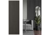 Möbelix , Schwarz, Eichefarben , Holz, Kunststoff, Holzwerkstoff , Eiche , furniert , Holz , 56x1.8x244 cm , FSC MIX , Montage ohne Bohren , Kleinmöbel, Akustikpaneele