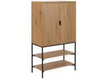 Livetastic , Eichefarben , Holzwerkstoff , 2 Fächer , 80x140x40 cm ,