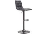 Livetastic , Schwarz , Metall, Textil , Füllung: Schaumstoff , 42x109.5x52 cm , Sitzfläche 360° drehbar , Esszimmer, Barmöbel, Barhocker