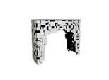 Livetastic , Silberfarben , Glas, Holzwerkstoff , Abstraktes , rechteckig , 35.5x91x111 cm ,