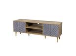 Livetastic , Grau, Naturfarben , Holzwerkstoff , 3 Fächer , 160x55x40 cm ,