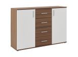 Möbelix , Eiche Artisan , Holzwerkstoff , 4 Schublade(n) Schubladen , 132x94.8x38.3 cm ,