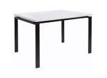 Mid.you , Schwarz, Weiß , Metall, Holzwerkstoff , rechteckig , 90x75x120 cm , gastro- und objekttauglich , Esszimmer, Esszimmertische, Esstische, Holztische, Esstische Holz